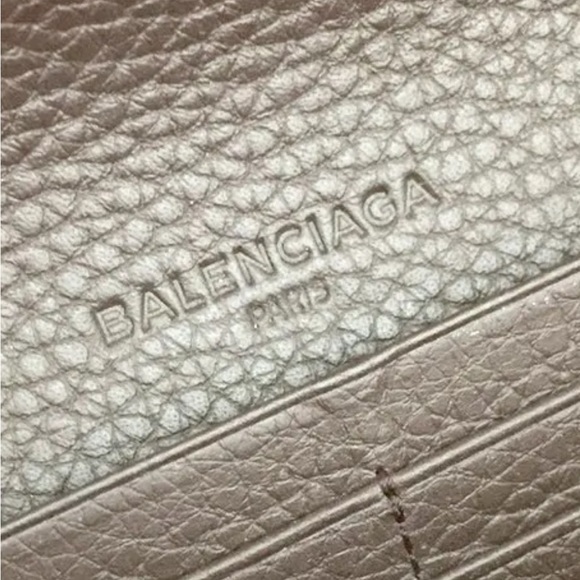 BALENCIAGA, Brown Leather Long Bifold Wallet - Picture 7 of 7